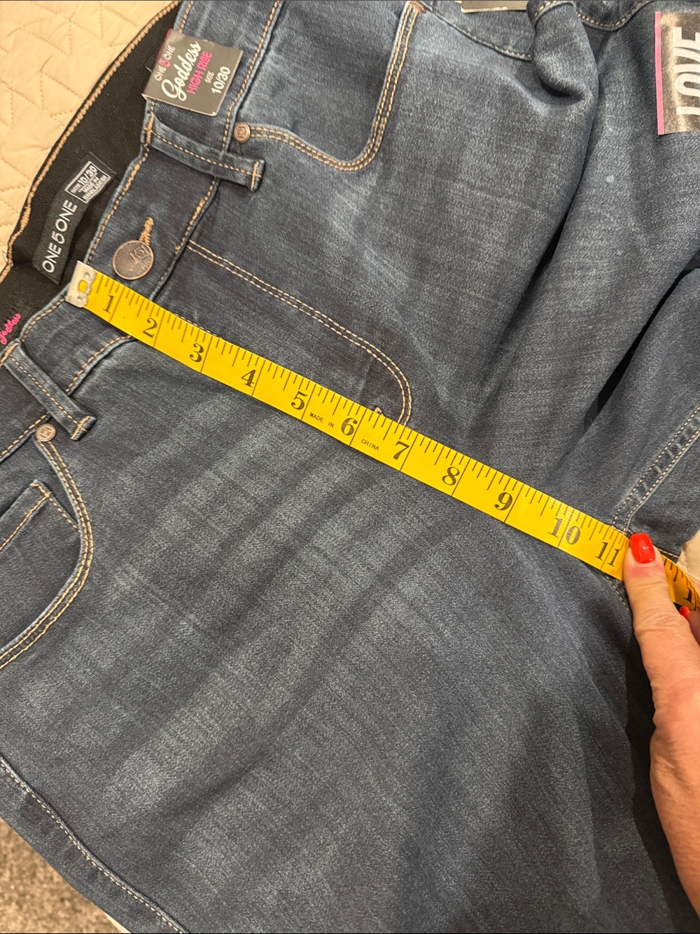 one 5 one Women's Dark Blue Bootcut Jeans - Picture 8 of 8